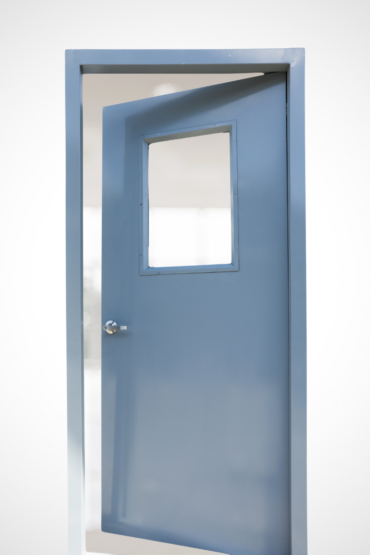 Plain Steel Door | With Big Glass