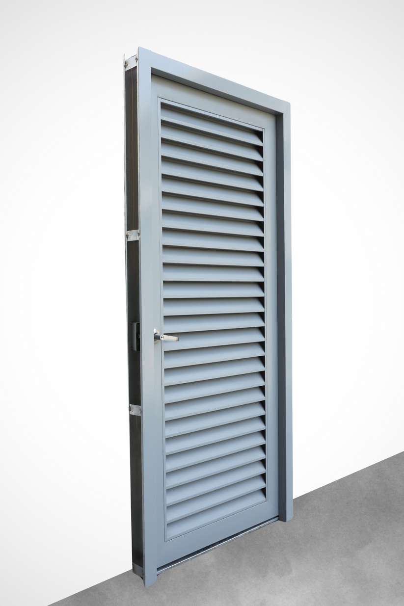 Plain Steel Door With Full Louver ADA Steel Door Manufacturing Inc — free download