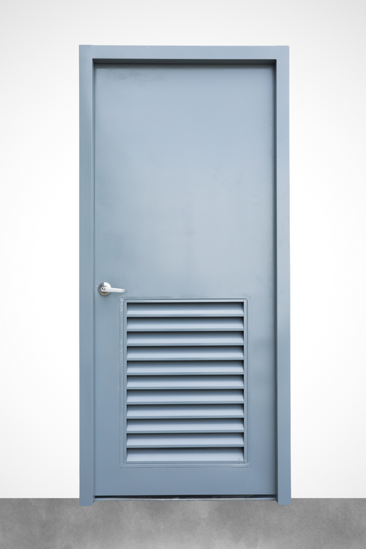 Plain Steel Door | With Half Bottom Louver