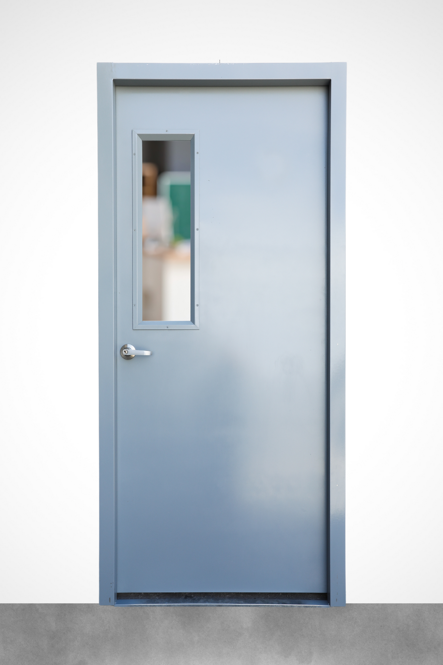 Plain Steel Door | With Small Glass