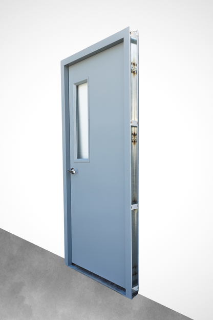 Plain Steel Door | With Small Glass