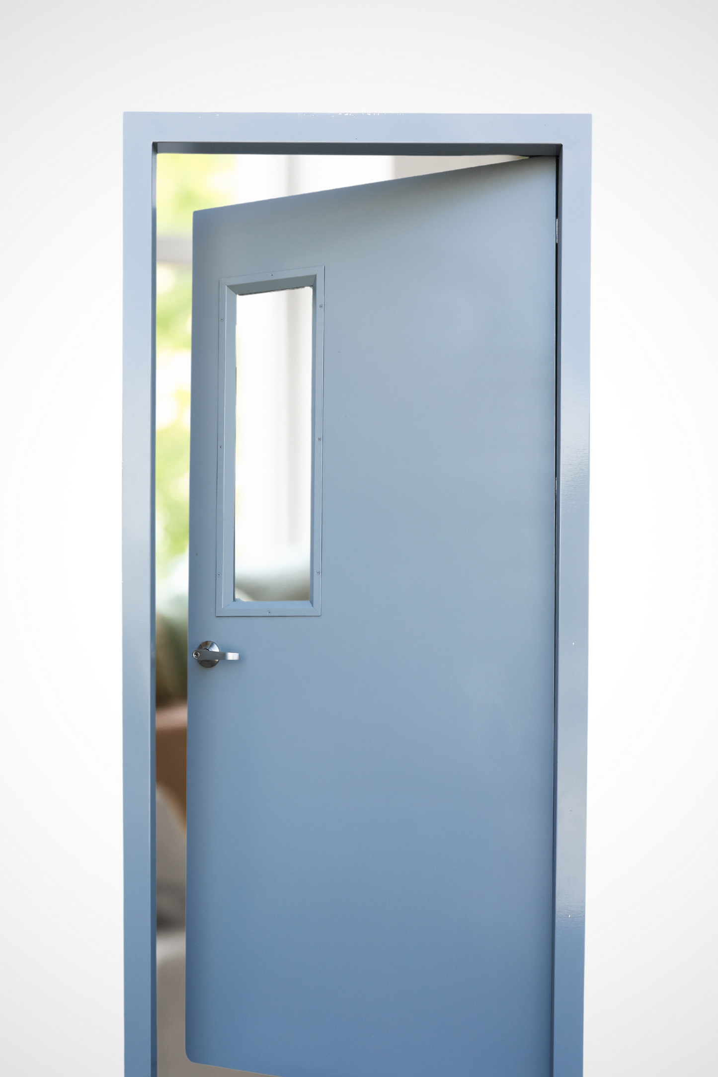 Plain Steel Door | With Small Glass